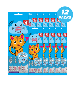 Smudges Little Licks Tuna Creamy Bisque Treats for Adult Cat 4 x 15g- Pack of 12