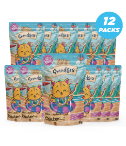 Aloha Smudges Chicken Kitten Cat wet food in Gravy 85g Pouch Pack of 12