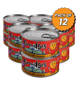 Smudges Adult Cat Chicken With Salmon In Gravy 80g Pack of 12