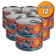 Smudges Adult Cat Tuna Flakes With Salmon in Soft Jelly 80g Pack of 12