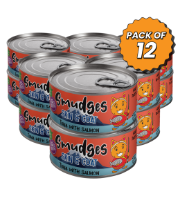 Smudges Adult Cat Tuna Flakes With Salmon in Soft Jelly 80g Pack of 12