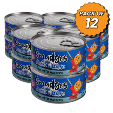 Smudges Adult Cat Tuna Flakes With Mackerel in Soft Jelly 80g Pack of 12