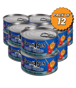 Smudges Adult Cat Tuna Flakes With Mackerel in Soft Jelly 80g Pack of 12