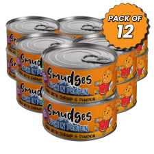 Smudges Adult Cat Tuna Flakes With Shrimp & Pumpkin in Gravy 80g Pack of 12
