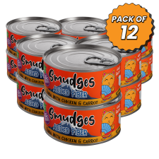 Smudges Adult Cat Tuna Flakes With Chicken & Carrot in Gravy 80g Pack of 12