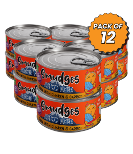 Smudges Adult Cat Tuna Flakes With Chicken & Carrot in Gravy 80g Pack of 12