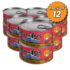 Smudges Adult Cat Tuna with Crabsticks in Gravy 80g Pack of 12
