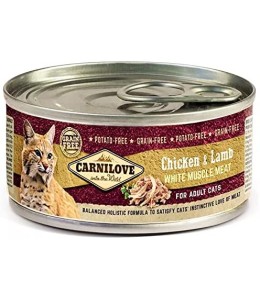 Carnilove Chicken & Lamb for Adult Cats (Wet Food Cans) 100g