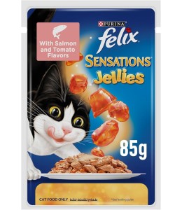 Nestle Purina Felix Sensation Cat Wet Food Salmon And Tomato Flavor 85g