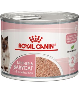 ROYAL CANIN FELINE HEALTH NUTRITION MOTHER & BABYCAT MOUSSE (WET FOOD - CAN) 195g