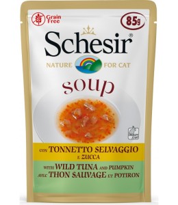Schesir Cat Wet Soup With Wild Tuna and Pumpkin 85g