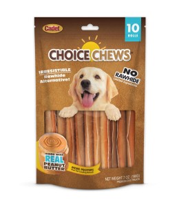 Cadet 10 pk. Choice Chews Rolls - Peanut Butter Flavor Dog Treats & Chews