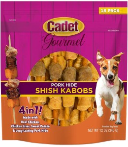 Cadet Pork Hide Shish Kabobs 18pk Dog Treats & Chews