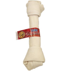 Cadet 10-11" Beef Hide (Rawhide) Knotted Bone Dog Treats & Chews