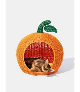 VETRESKA Tangerine Rattan Pet Bed