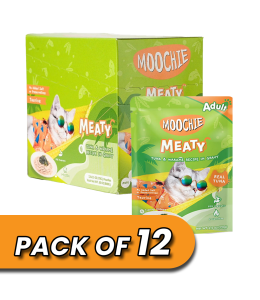 Moochie Cat Food Tuna & Wakame Recipe in Gravy Pouch 70g Pack of 12
