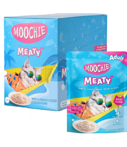 Moochie Cat Food Tuna & Chicken Breast Recipe in Jelly Pouch 70g Pack of 12