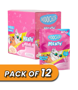 Moochie Cat Food Tuna Recipe In Gravy Pouch 70g Pack of 12