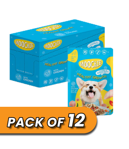 Moochie Dog Food Puppy Casserole with Chicken - Healthy Growth Pouch 85g Pack of 12