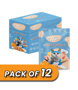 Moochie Cat Food Mince with Salmon - Weight Control Pouch 70g Pack of 12