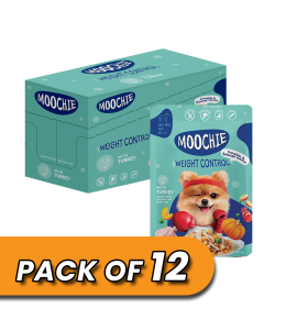 Moochie Dog Food Casserole with Turkey - Weight Control Pouch 85g Pack of 12