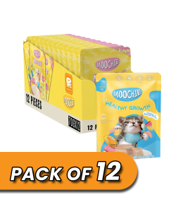 MOOCHIE KITTEN MOUSSE TUNA & CHICKEN RECIPE 70g Pouch Pack of 12
