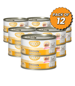 MOOCHIE ADULT MINCE WITH CHICKEN 85g Can Pack of 12