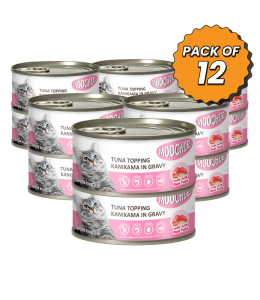 MOOCHIE ADULT TUNA TOPPING KANIKAMA 85g Can Pack of 12