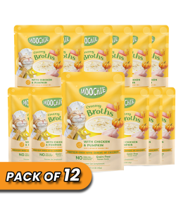 MOOCHIE CREAMY BROTH WITH CHICKEN & PUMPKIN 40g Pouch Pack of 12