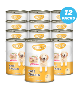 Moochie Pate With Chicken Dog Wet Food Can 400g Pack of 12