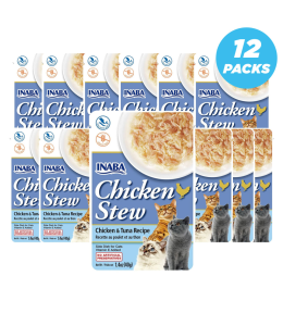INABA chicken & tuna recipe 40g /per Pc - Pack of 12
