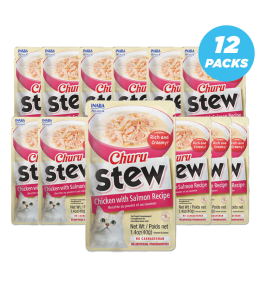 Inaba Chicken Stew with Salmon - 40g - Pack of 12