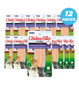 INABA CHICKEN IN SHRIMP BROTH 25 g /per Pc - Pack of 12