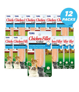 INABA CHICKEN IN SCALLOP BROTH 25 g /per Pc - Pack of 12