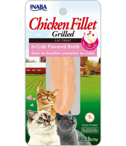 INABA CHICKEN IN CRAB BROTH 25 g /per Pc - Pack of 12