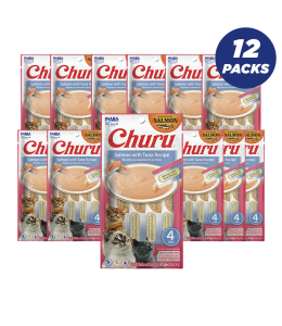 Inaba Churu Salmon With Tuna Recipe Cat Treats 56g - Pack of 12