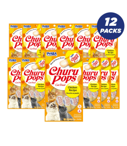 INABA CHURU CHURU POPS CHICKEN 60g/4 sticks per pack - Pack of 12