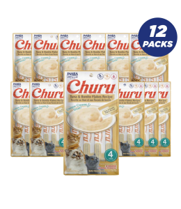Inaba Churu Tuna with Bonito Flakes - 56g - Pack of 12