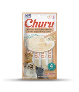 Inaba Churu Chicken with Salmon - 56g - Pack of 12