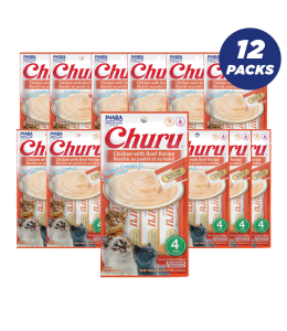 Inaba Churu Chickenwith Beef - 56g - Pack of 12