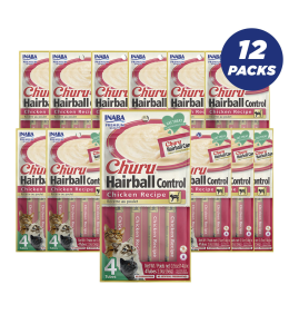 Inaba Churu Hairball Control Chicken - 56g - Pack of 12