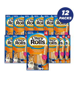 INABA CHURU chicken recipe wraps chicken recipe 40g/4 sticks per pack - Pack of 12