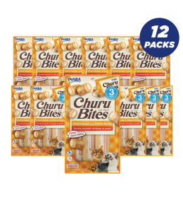 INABA CHURU chicken recipe Bites chicken recipe 30g /3 pouches per pack - Pack of 12