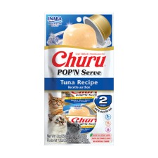 Inaba Churu Pop'N Serve Tuna Recipe Cat Treats 70g - Pack of 12