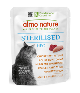 Almo Nature Sterilised with Chicken and Tuna Wet food 50 g