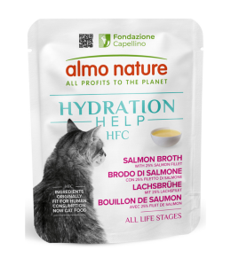 Almo Nature Hydration Help Salmon Broth with Salmon Fillet Wet food 50 g