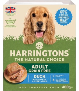 Harringtons Duck Grain Free Adult Wet Dog Food 400g