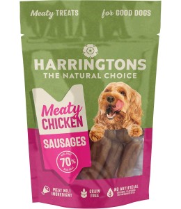 Harringtons Chicken Sausage High Meat Dog Treats 70g