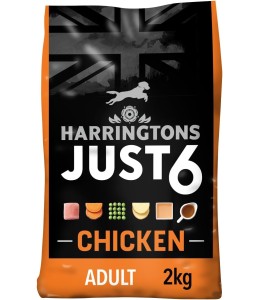 Harringtons Just 6 Chicken Grain Free Adult Dry Dog Food  2KG