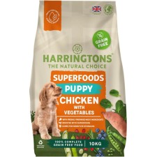 Harringtons Superfoods Chicken with Vegetables Puppy Dry Dog Food 10KG